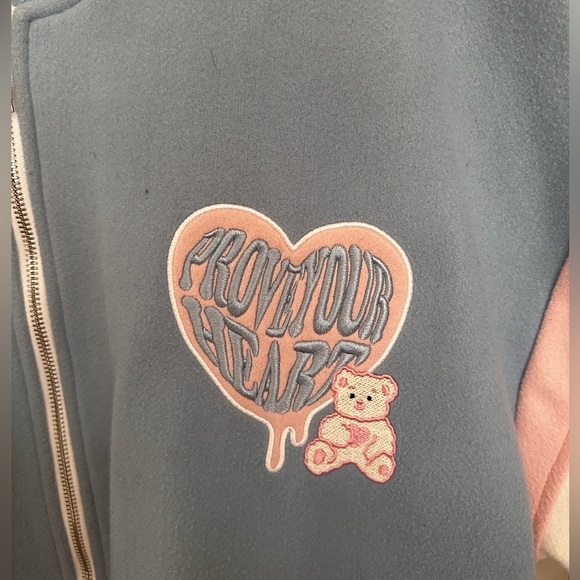 Blue varsity jacket - Picture 2 of 3